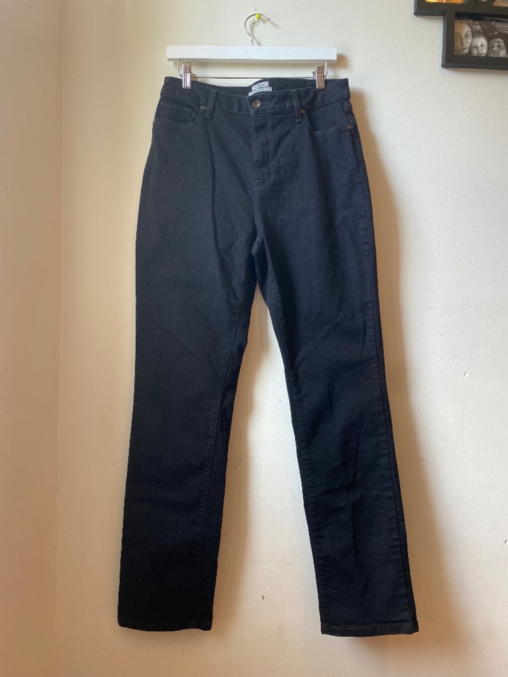 L.L. Bean Classic Fit straight leg black jeans